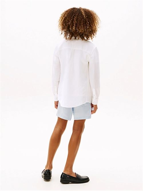 linen blend relaxed shirt ls TOMMY HILFIGER | KB0KB09550YBR